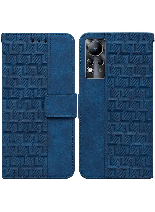 Zaboon Case For Infinix Note 11 Geometric Embossed Leather Phone Case - Image 1