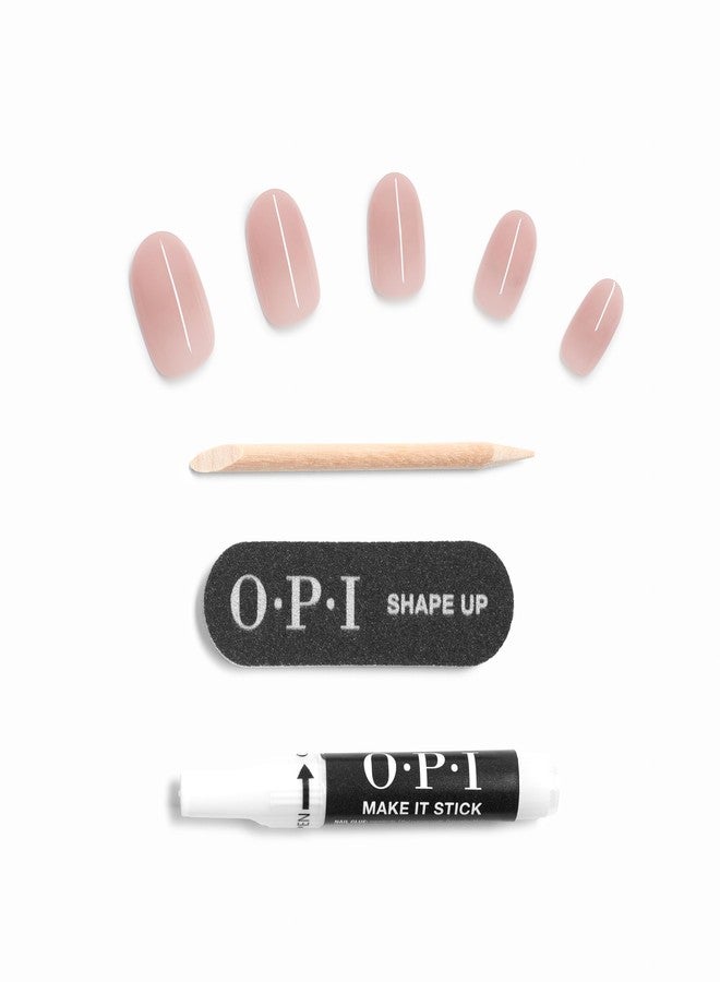 OPI On Point Put it in Neutral | Short Round Soft Nude Beige Pink Press On Nails | 24 Count with Nail Glue | Long Lasting, Reusable, Non-damaging | Fall 2025 Shades - Image 5