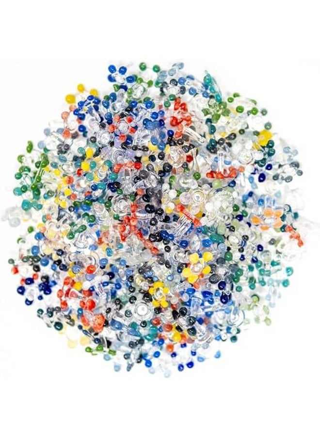 ELEVA Daisy Decorative Gems Flower Glass Beads Thicker And Consistently Sized (1/4" To 3/8" Inches) Assorted Colors (30 Pack) - Image 4