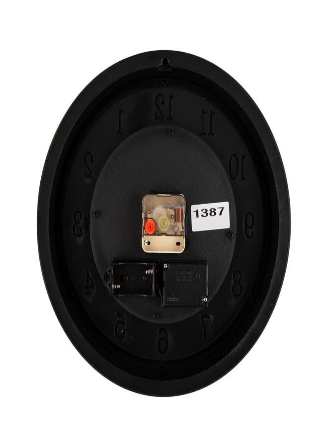 Bosco Non-Ticking Silent, Yellow Metallic Frame, 3D Moving Mechanism Design, 33 CM Modern Decorative Gear Wall Clock for Home, Living Room, Bed Room, Office and Kitchen - BWC-1905 - Image 2