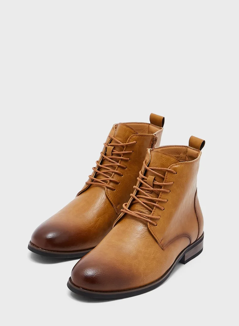 Robert Wood Casual Lace Up Boots