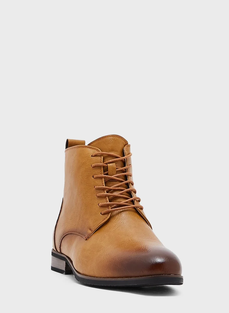 Robert Wood Casual Lace Up Boots