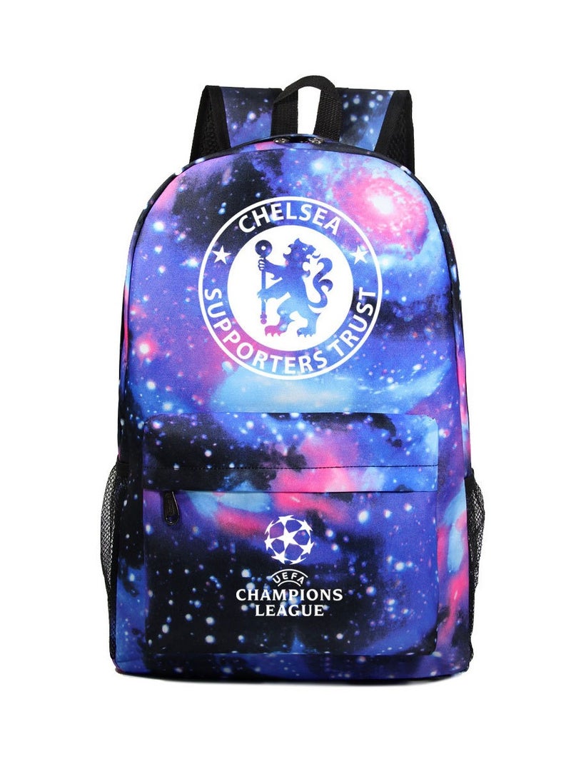 Champions League Printed Youth Large Capacity Men's and Women's Shoulders
