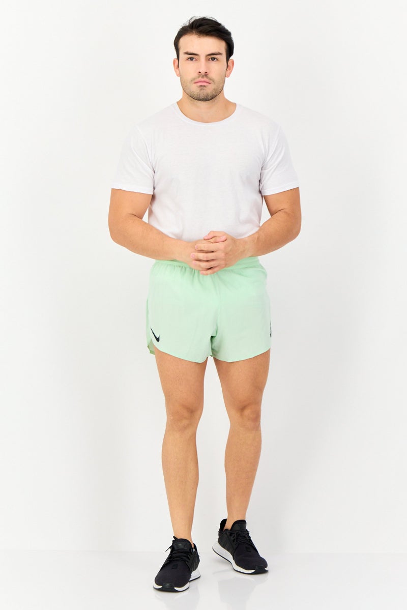 Nike Men Standard Fit 4 Inseam Running Shorts, Light Green  - Image 4