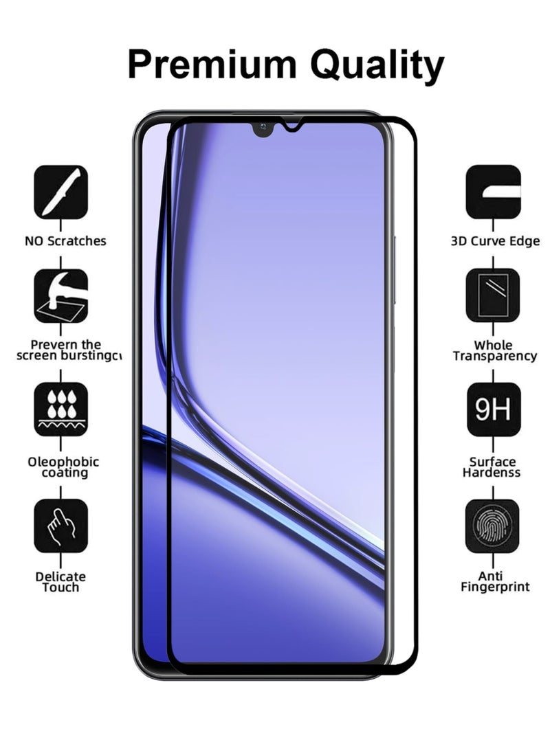 Generic - 2 Pieces Realme Note 60 Screen Protector – Edge to Edge Tempered Glass Screen Protector, High Transparency, Delicate Touch, Anti-Explosion, Smooth Arc Edges, Easy Installation - Image 1