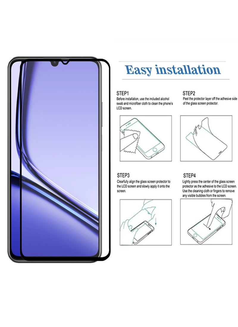 Generic - 2 Pieces Realme Note 60 Screen Protector – Edge to Edge Tempered Glass Screen Protector, High Transparency, Delicate Touch, Anti-Explosion, Smooth Arc Edges, Easy Installation - Image 1