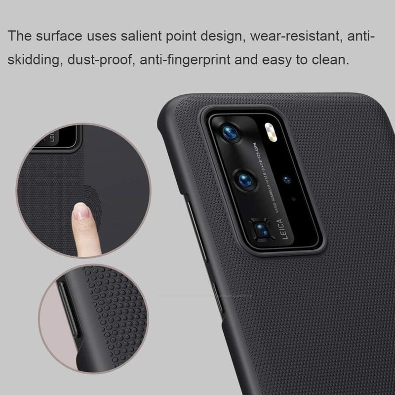 Nillkin Huawei P40 Pro Case Mobile Cover Super Frosted Shield Hard Phone Cover With Stand Slim Fit Designed Case For Huawei P40 Pro Black - Image 2
