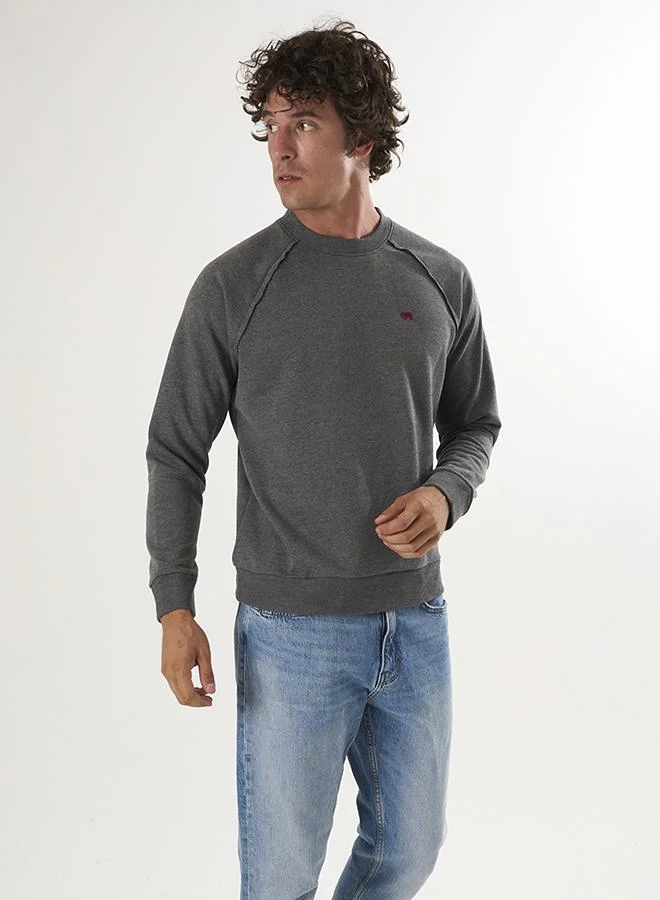 Crew Neck Basic Sweatshirt
