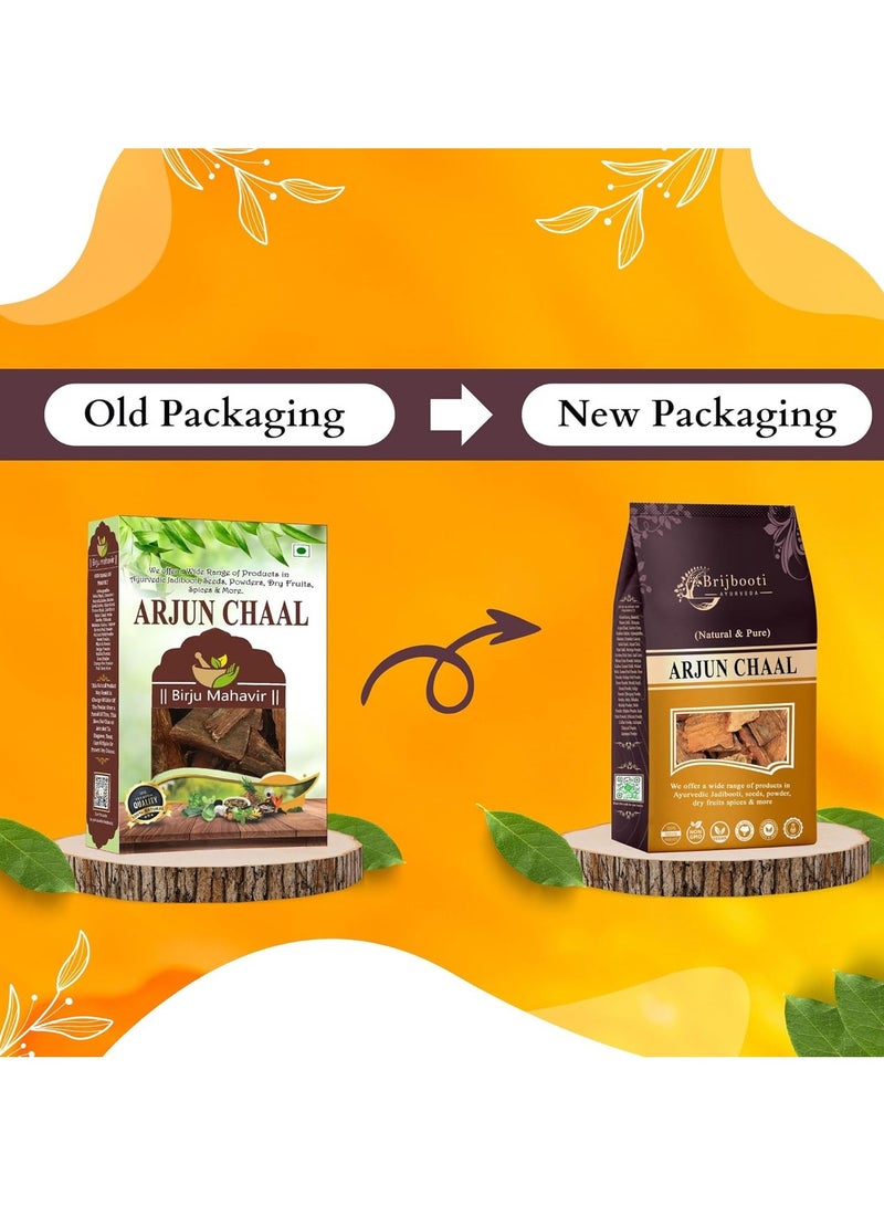 BrijBooti brijobooti ayurveda  Arjun ki Chaal Terminalia Arjuna 400 Gr - Image 2