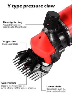 McDou 850W Electric Sheep Sheep Clipper Shearing Animal Wool Sheep Sheep Sheep Goat Alpaca Pet Trimmer Farm Machine Professional Animal Hair Clippers With Trimmer  - Image 5