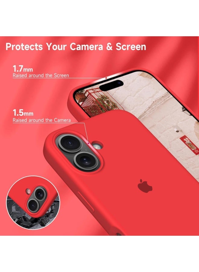 iPhone 17 Case Liquid Soft Silicone Slim iPhone 17 Cover with Inside Microfiber Lining Shockproof Protective Phone Case for iPhone 17 6.3 inch - Image 3