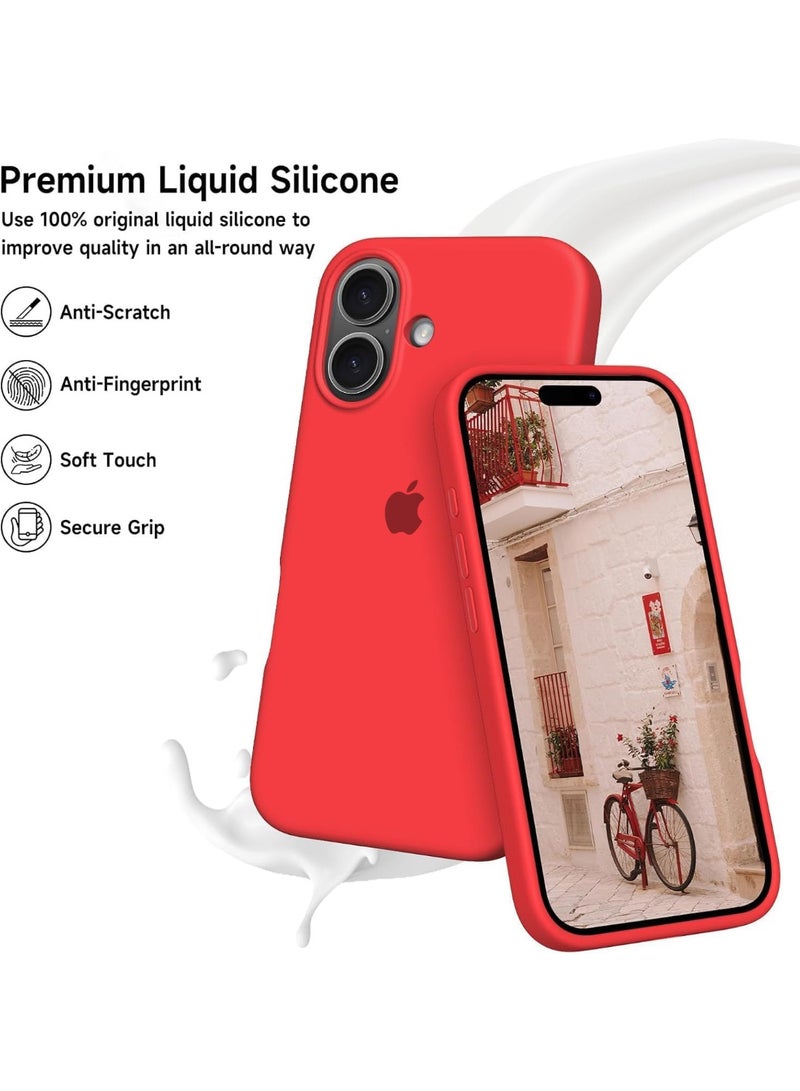 iPhone 17 Case Liquid Soft Silicone Slim iPhone 17 Cover with Inside Microfiber Lining Shockproof Protective Phone Case for iPhone 17 6.3 inch - Image 5