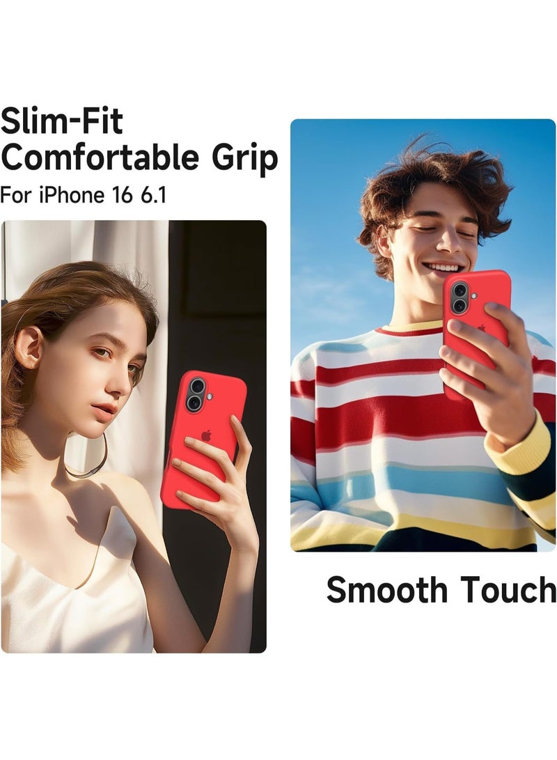 iPhone 17 Case Liquid Soft Silicone Slim iPhone 17 Cover with Inside Microfiber Lining Shockproof Protective Phone Case for iPhone 17 6.3 inch - Image 4