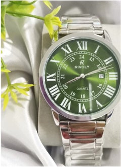 Rivoly Fashionable men's watch with date, stainless steel, waterproof  - Image 2