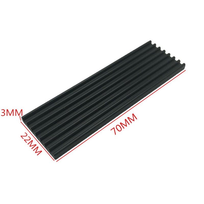 Black Aluminum Heatsink Radiator For M 2 NVME SSD 2280 Hard Drive - Image 5