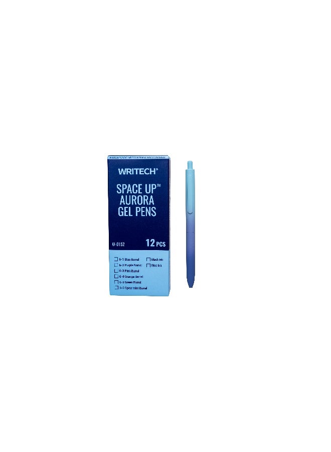 Writech Space Up AURORA GEL  Blue 12pcs
