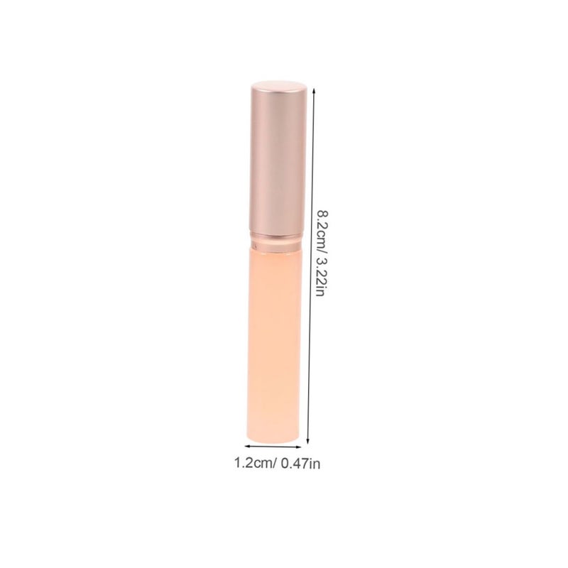 4pcs Pink Silicone Lip Brush with Lid Lipstick and Lip Gloss Applicator for Women Portable Reusable Makeup Tool and Concealer Application - Image 2