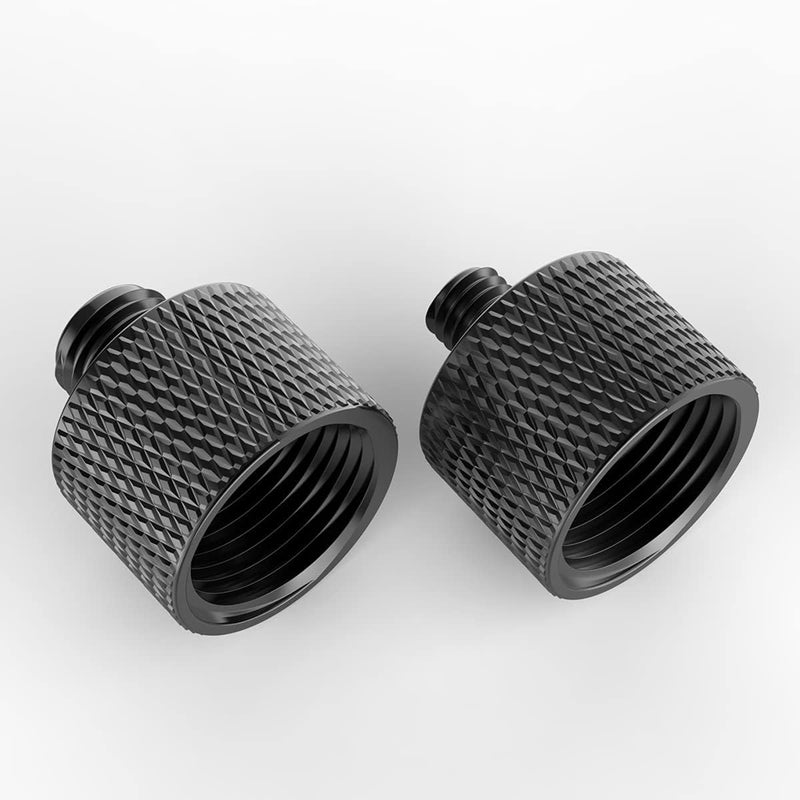 SHOPEE مجموعة محولات حامل الميكروفون 2 قطعة - 5/8 أنثوي إلى 3/8 ذكر و 5/8 أنثوي إلى 1/4 ذكر خيط برغي للميكروفون - Image 2