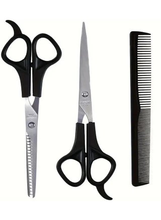 3pcs/Set Hair Scissors With Comb, Portable Hairdressing Scissors, Hair Cutting Scissors Thinning Shears With Hairdressing Comb - pzsku/ZD3A944DD7879080C07F8Z/45/_/1706867878/a96d56a7-6a74-4e10-a8e4-b394338d31dc