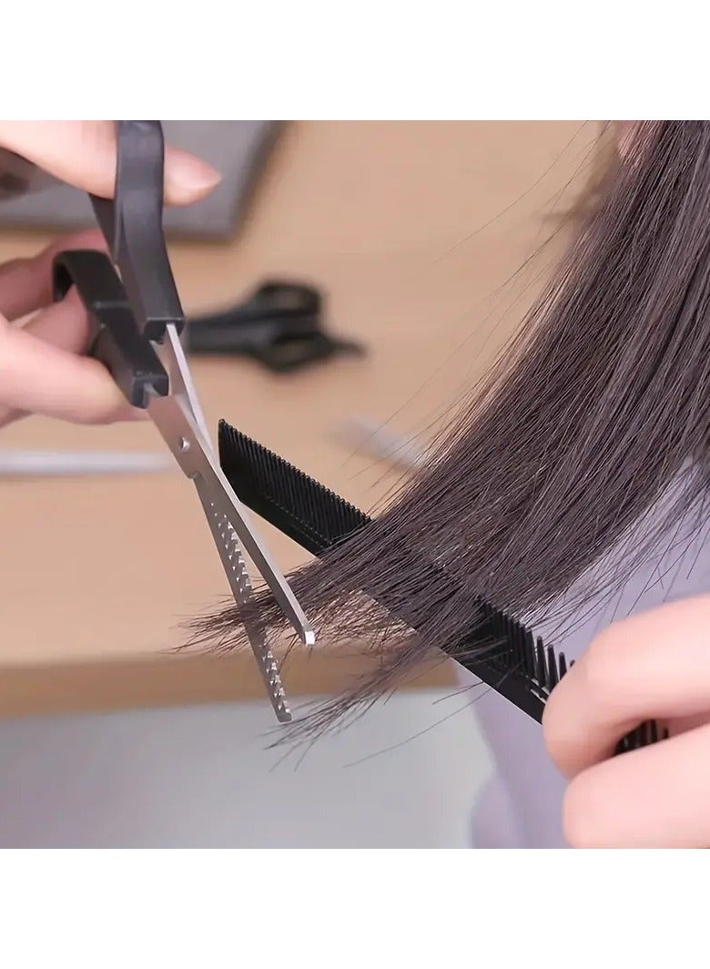 3pcs/Set Hair Scissors With Comb, Portable Hairdressing Scissors, Hair Cutting Scissors Thinning Shears With Hairdressing Comb