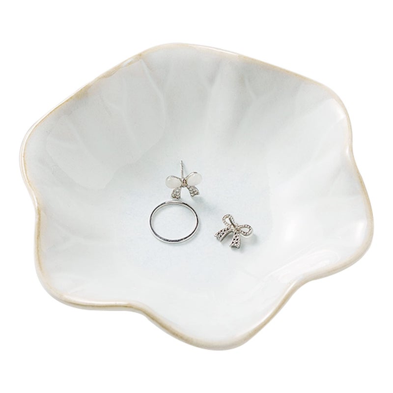 Mecaikru Ring Dish Tray, Jewelry Dish Holder, Key Bowl, Trinket Tray, Earring Holder, Decoration Plate for Women - Image 1