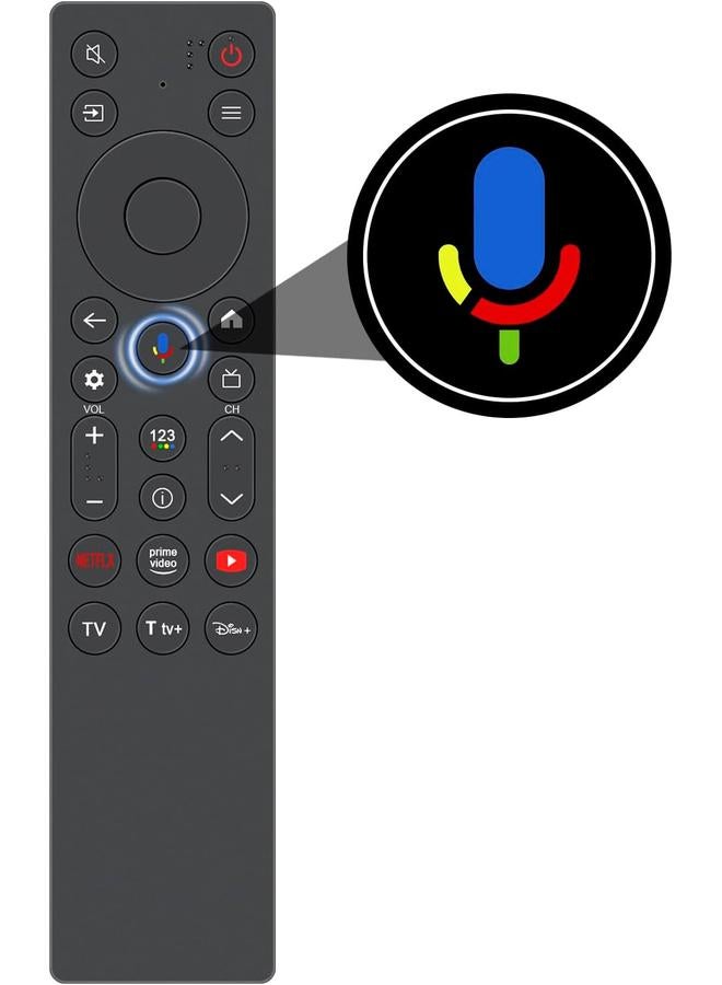 Hellobox RC923A FMB1 Voice Replacement Remote Control Compatible with TCL 4K OLED Smart TV RC923A-FMB1 G0401-000267 - Image 2