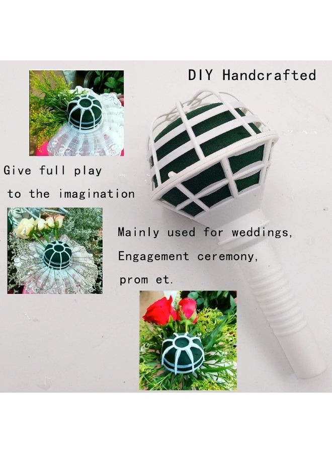 Arlai Bridal Wedding Bouquet Holder Decoration Flower Foam Handle Box of 2 - Image 3