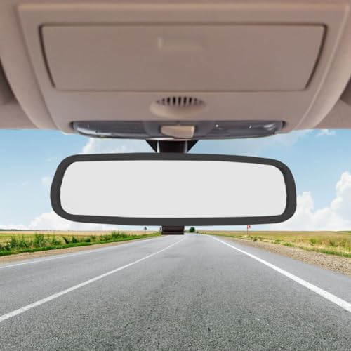 YoRise Car Rear View Mirror Protector Frame Silicone Rearview Mirror Cover Automotive Rearview Edge Protection Accessories Car Mirrors Cover Decoration for Most Cars Black - Image 1