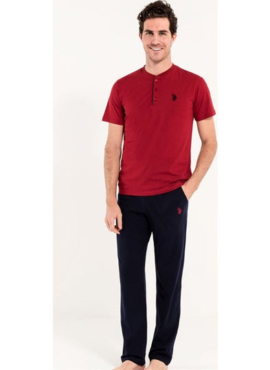 U.S. Polo Assn. BASE. Polo Assn. Men's Navy Blue 3-Piece Pajamas Set  - Image 2