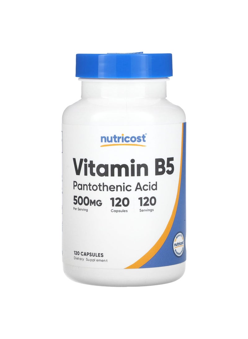 Nutricost Vitamin B5, 500 mg, 120 Capsules