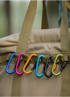 Carabiner 10 Pieces Outdoor Anti-loosening Pendant D-shaped Backpack Hanging Buckle with Lock Metal Buckle Keychain Outdoor Tent Canopy Anti-loosening Buckle - pzsku/ZD3A98AE4476F9EC7E593Z/45/_/1730187647/b72be036-f9e9-4dcb-a532-bee084f17392