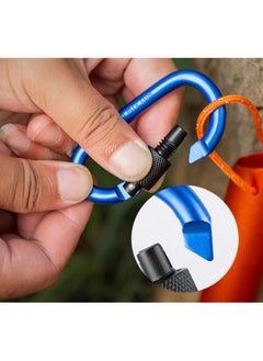 Carabiner 10 Pieces Outdoor Anti-loosening Pendant D-shaped Backpack Hanging Buckle with Lock Metal Buckle Keychain Outdoor Tent Canopy Anti-loosening Buckle - pzsku/ZD3A98AE4476F9EC7E593Z/45/_/1730893516/bf4fbb06-5570-4a84-976d-5a9aef4c535f