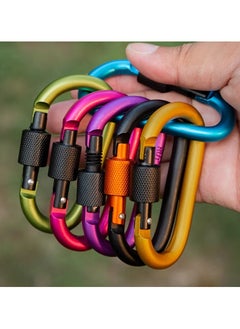 Carabiner 10 Pieces Outdoor Anti-loosening Pendant D-shaped Backpack Hanging Buckle with Lock Metal Buckle Keychain Outdoor Tent Canopy Anti-loosening Buckle - pzsku/ZD3A98AE4476F9EC7E593Z/45/_/1730893649/080a9d16-cb13-4dea-921a-52ec67289a35