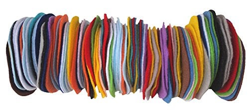 Playfully Ever After Mixed Color Assortment of Craft Felt Circles (2 Inch - 100pc) - Image 3