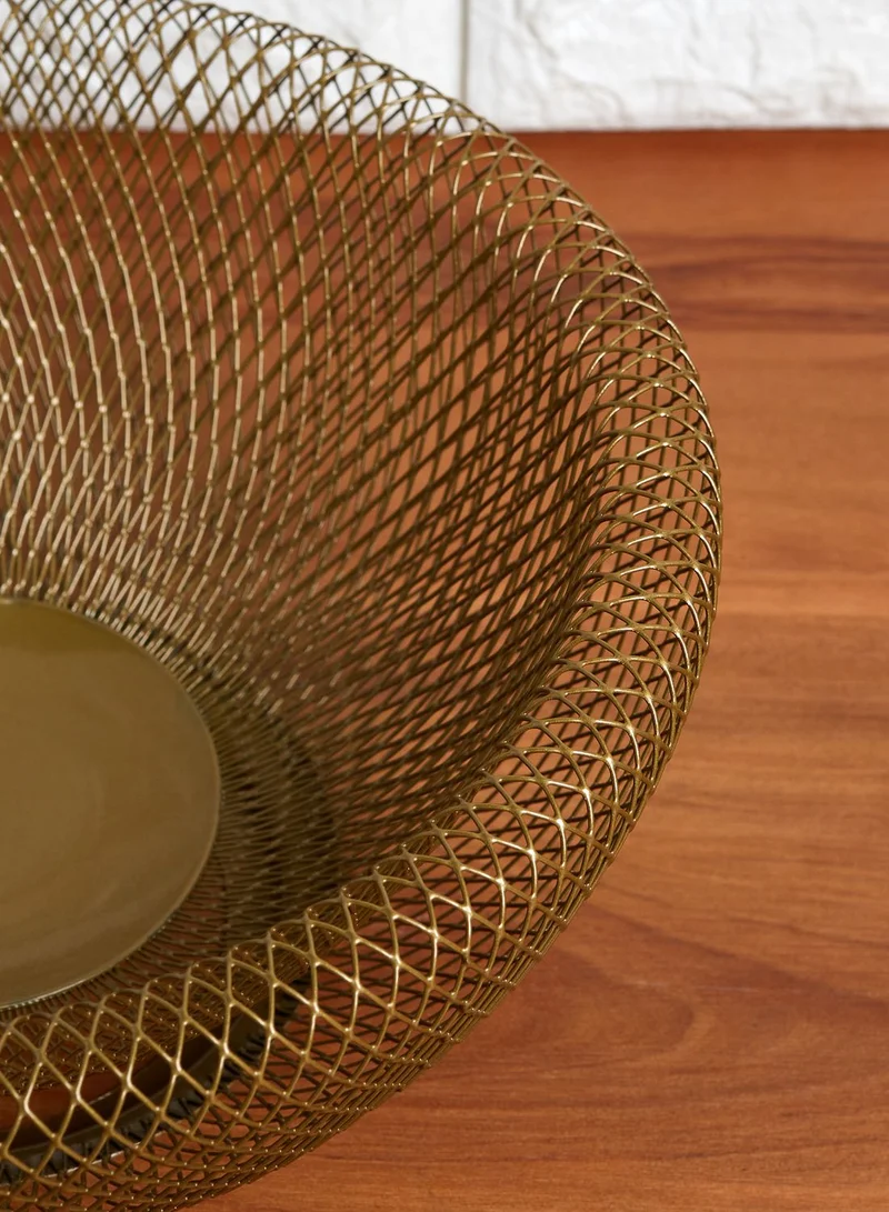 Noire Edit Gold Wire Fruit Bowl