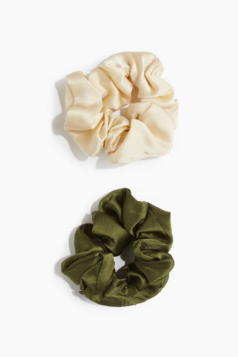 H&M 2-pack silk scrunchies