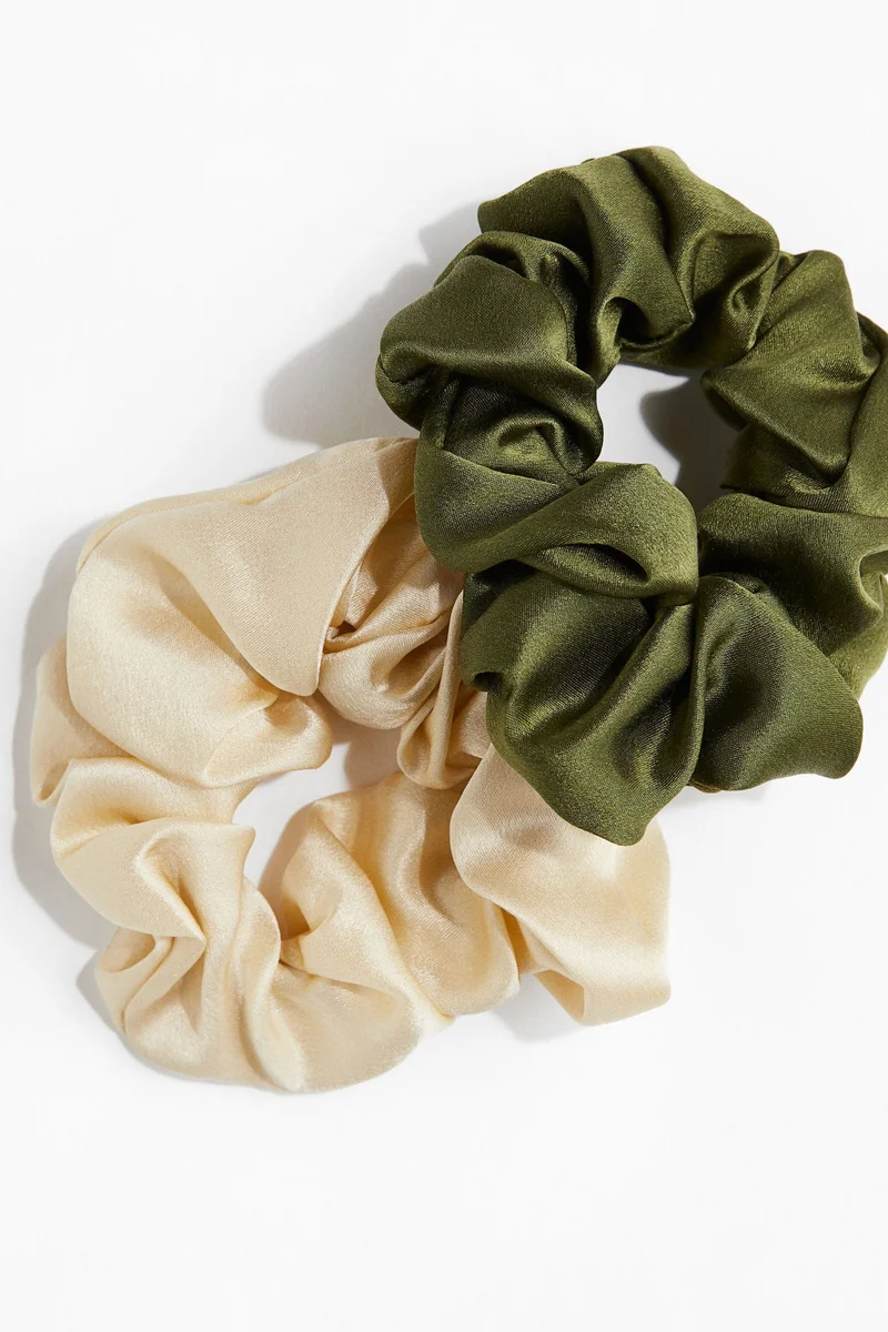 H&M 2-pack silk scrunchies