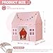 Senodeer Kids Play Tent Indoor with Mat Tassel Garland Star Lights Pink Girls Tent Playhouse Kids Toys for Boy Girl Birthday Gift for Kids - Image 4