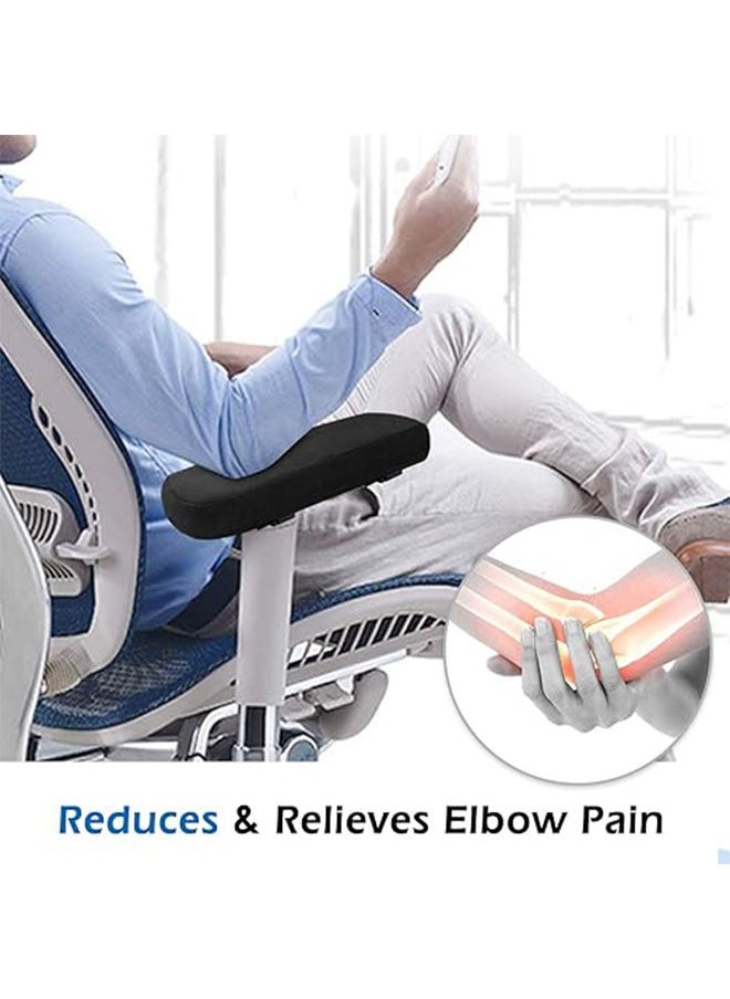 Generic - 1 Pair Desk Chair Arm Pads, Ergonomic Memory Foam Office Chair Armrest Pads, Thick Chair Armrest Pads, Arm Rest Pillow, Gaming Chair Arm Pads, Elbow Support Cushion for Computer - Image 1