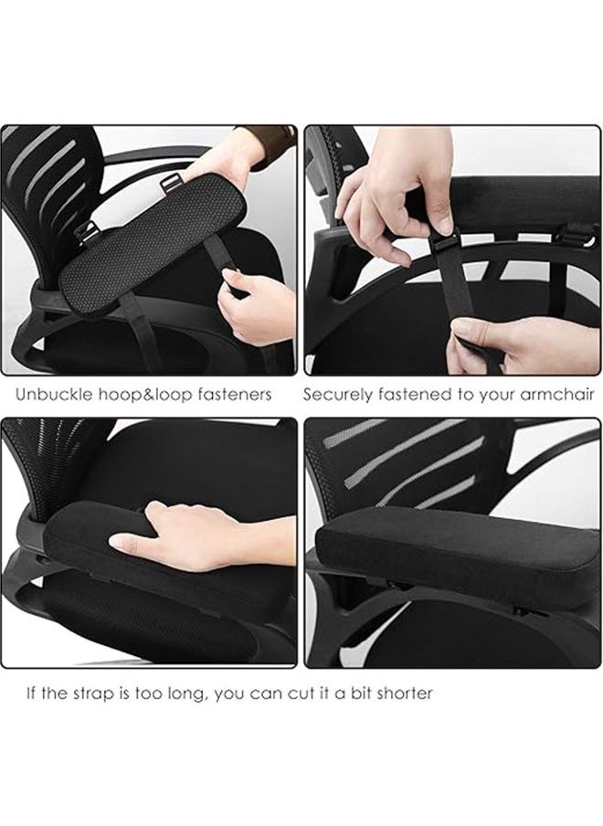 Generic - 1 Pair Desk Chair Arm Pads, Ergonomic Memory Foam Office Chair Armrest Pads, Thick Chair Armrest Pads, Arm Rest Pillow, Gaming Chair Arm Pads, Elbow Support Cushion for Computer - Image 1