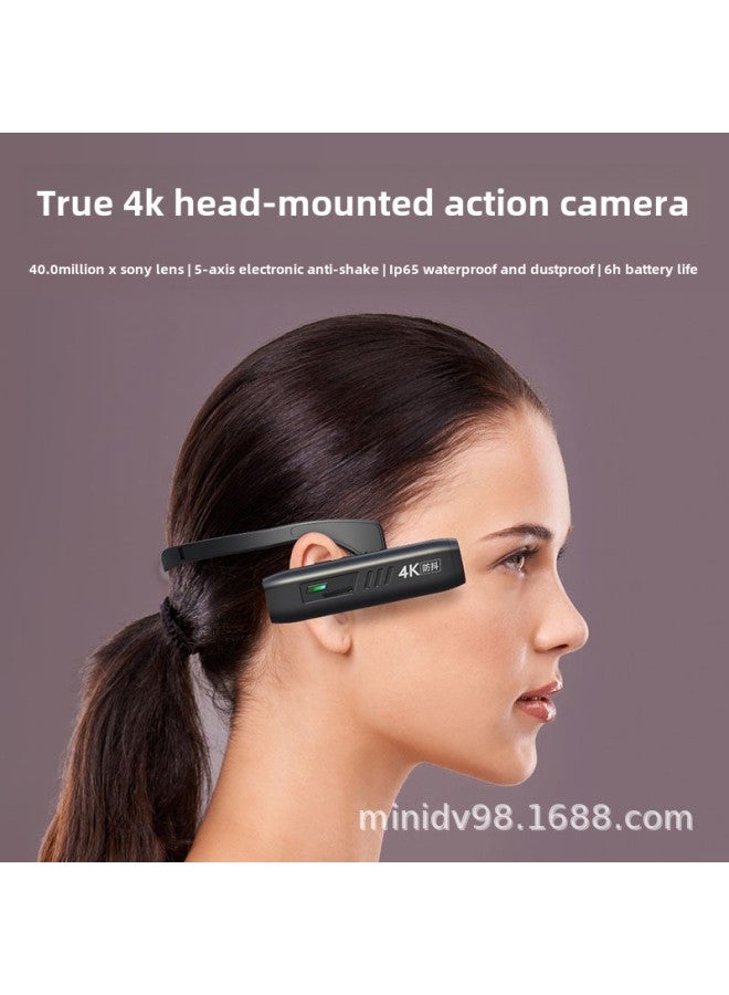 Generic Outdoor Sports Camera 8K HD Head-mounted Professional Anti-shake Recorder First View Live Riding-Color:Black 5K  - Image 5
