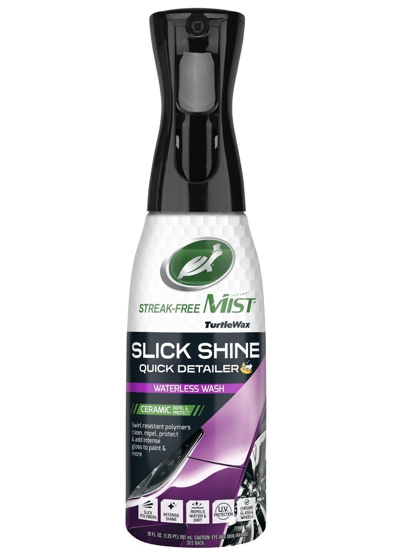 TurtleWax - Car Waterless Quick Detailer 591ml - Ceramic Formula with Swirl-Resistant Polymers, Cleans, Protects & Enhances Paint Gloss - Image 1