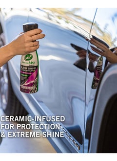 TurtleWax Car Waterless Quick Detailer 591ml - Ceramic Formula with Swirl-Resistant Polymers, Cleans, Protects & Enhances Paint Gloss  - Image 4