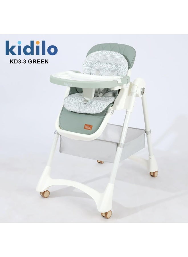 Kidilo Comfortable & Safe Baby High Chair with Multi-Functional Design - Image 2