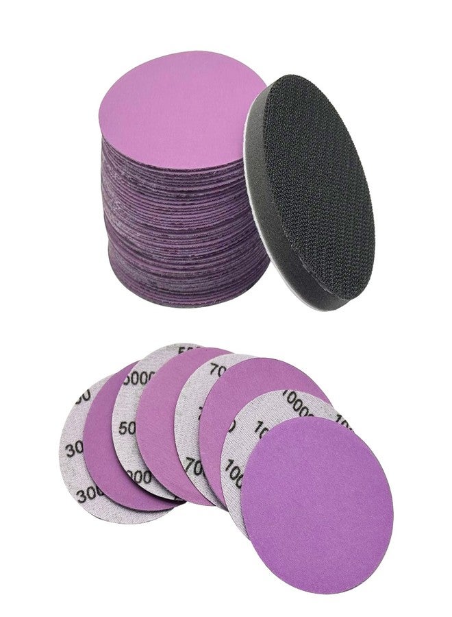 AutKerige 3 Inch 3000-10000 Grit Wet Dry Sandpaper, Sanding Disc and Interface Pad, 40pcs Hook and Loop Premium Aluminum Oxide Sand Paper for Metal, Wood, Auto - Image 1