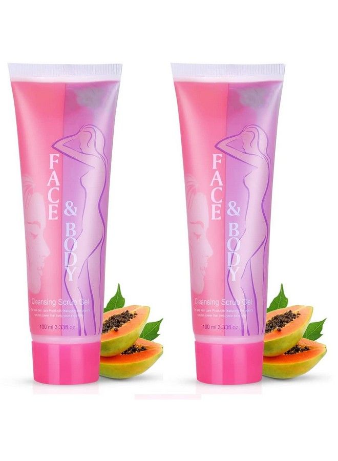 adbeni Papaya Face & Body Cleansing Scrub Gel 100Ml (Pack Of 2) - Image 2
