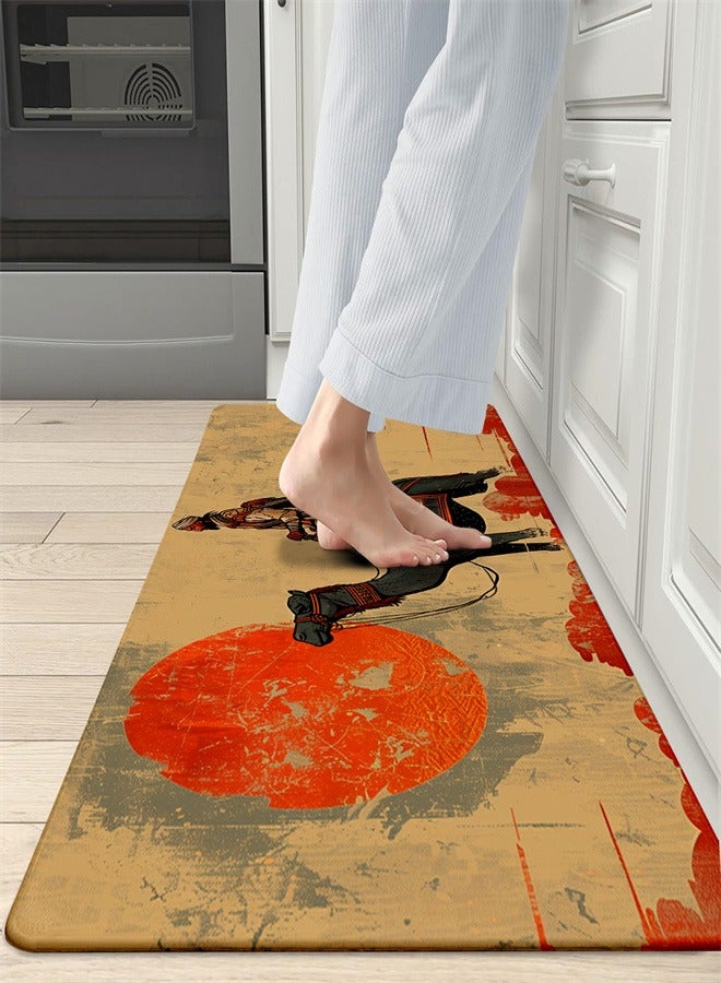 2PCS Camel Kitchen Mats, Camel Non-Slip Backing Rugs, Water Absorbent Carpet for Playroom, Bathroom, Kitchen - Image 3