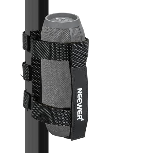 NEEWER Portable Speaker Mount for Golf Cart Accessories Heavy Duty Adjustable Nylon Strap Holder for Wireless Bluetooth Speaker Club Car UTV ATV Bike Scooter Motorcycle GF02S - Image 1