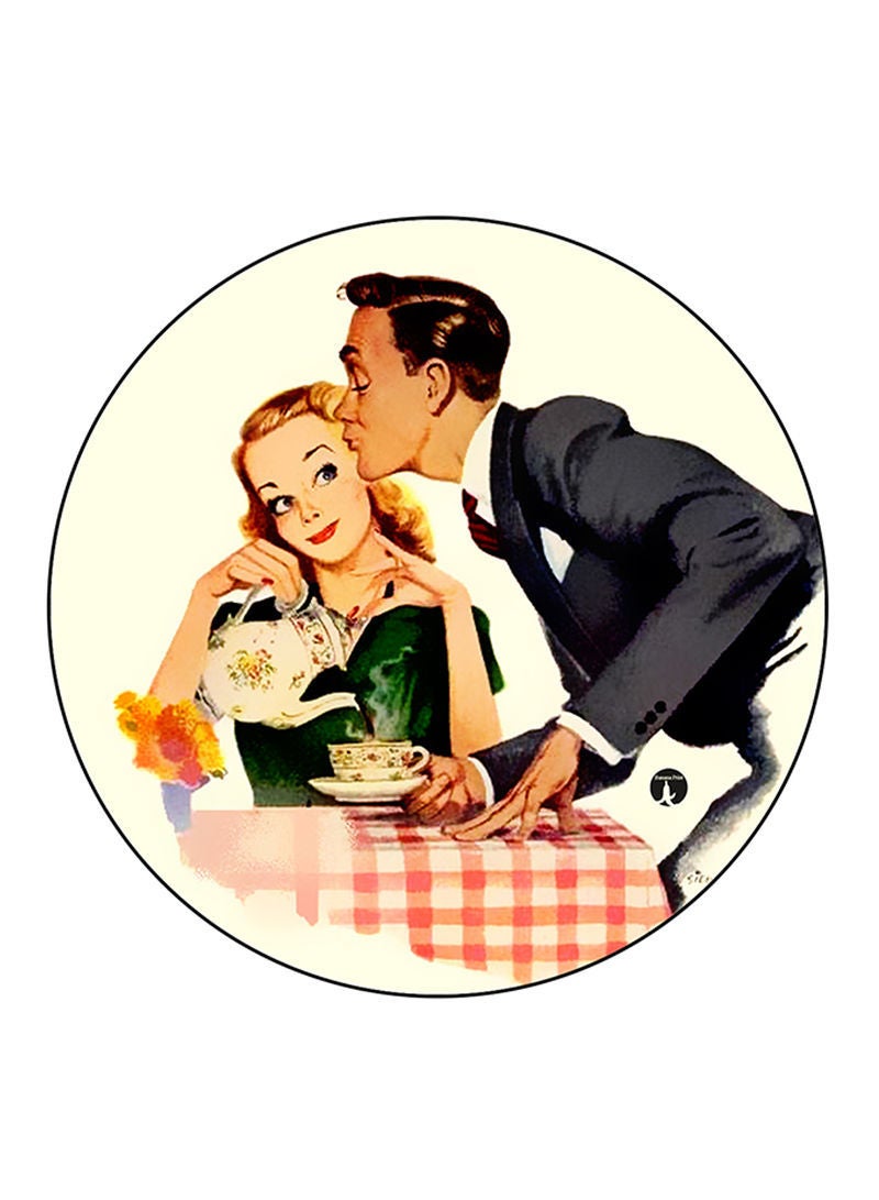 RKN Vintage Art Printed Fridge Magnet Multicolour - Image 1