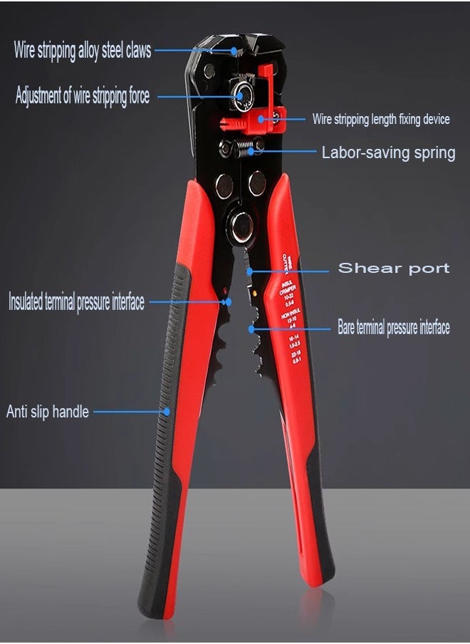 Generic Automatic wire stripping pliers for electricians, wire stripping diameter: 0.1-6  - Image 2